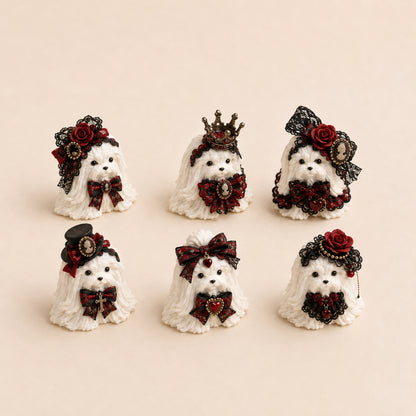 Red Gothic Handmade Mini Squishy – Choose Your Animal