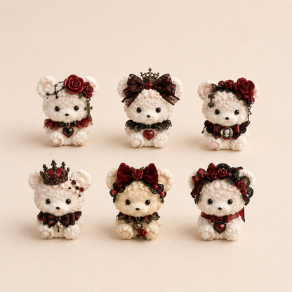 Red Gothic Handmade Mini Squishy – Choose Your Animal