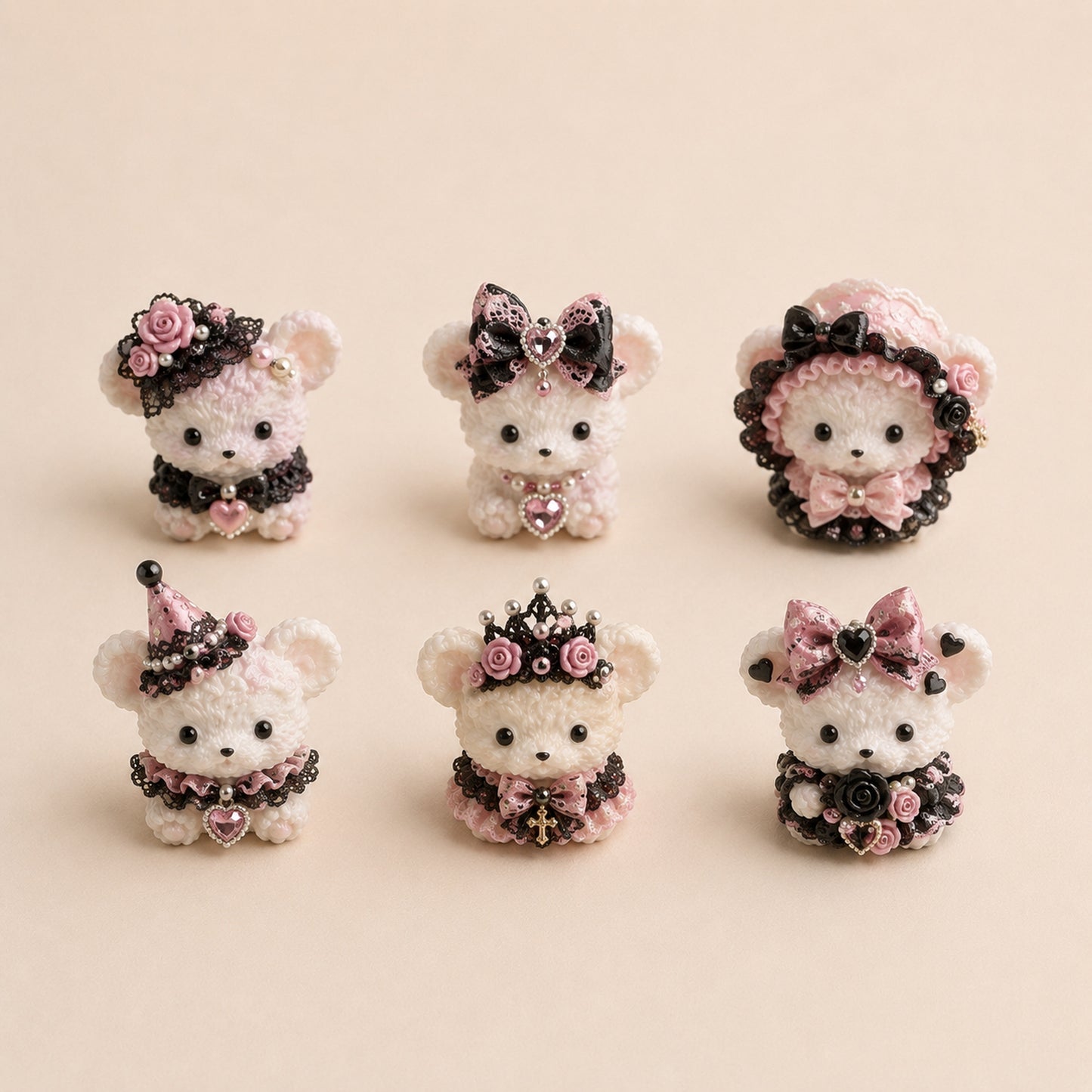 Pink Gothic Mini Squishy – Handmade Just for You