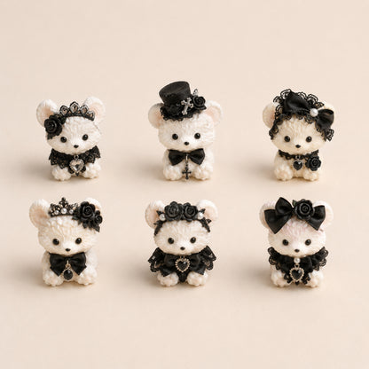 Black Gothic Mini Squishy – Handmade Just for You