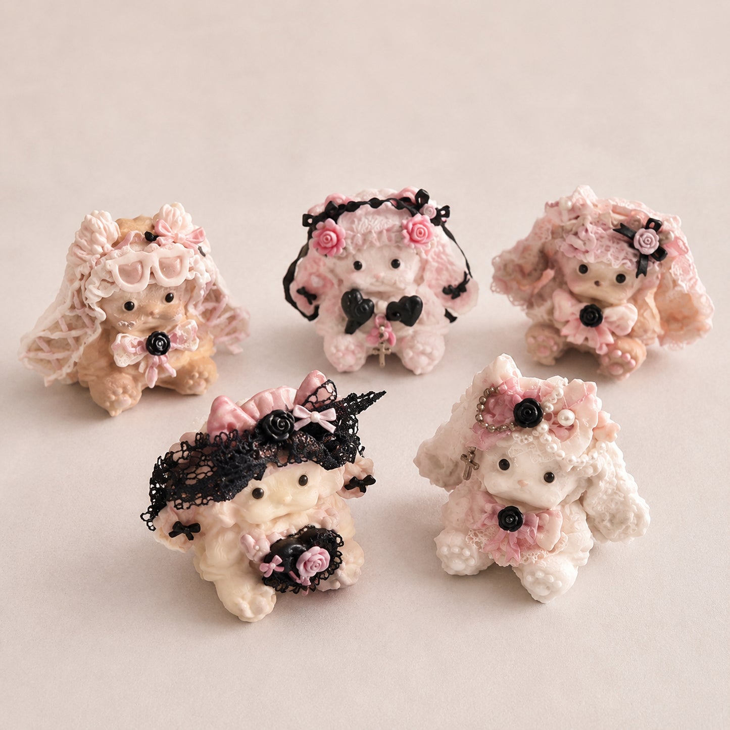 Pink Gothic Mini Squishy – Handmade Just for You