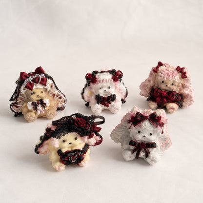 Red Gothic Handmade Mini Squishy – Choose Your Animal