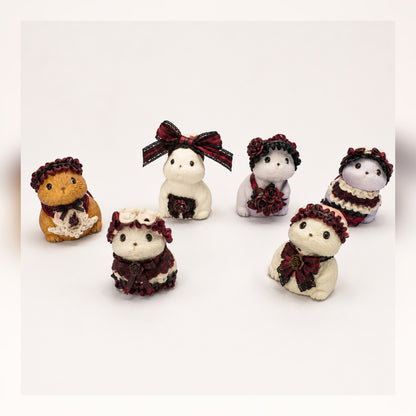Red Gothic Handmade Mini Squishy – Choose Your Animal