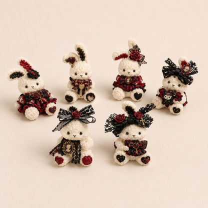 Red Gothic Handmade Mini Squishy – Choose Your Animal